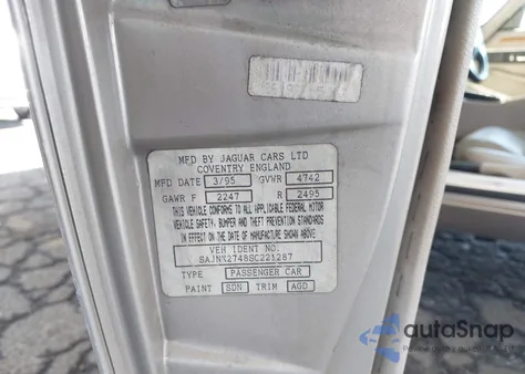 1995 Jaguar Xjs 2+2 z USA, uszkodzony, nr VIN SAJNX2748SC221287